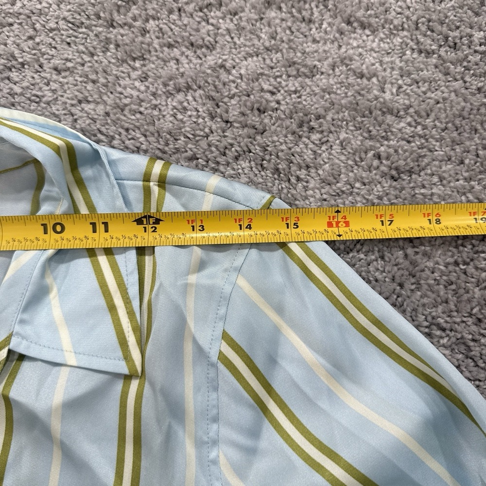 Rails Lacey Dress S NWT Honeydew Stripe Preppy Sophisticated Old Money Tie Front - Picture 4 of 16
